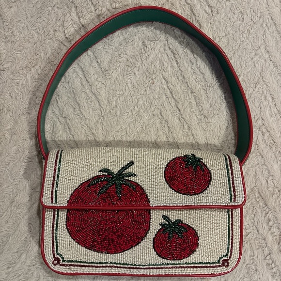 STAUD Handbags - Staud Tomato Tommy Beaded Bag discontinued